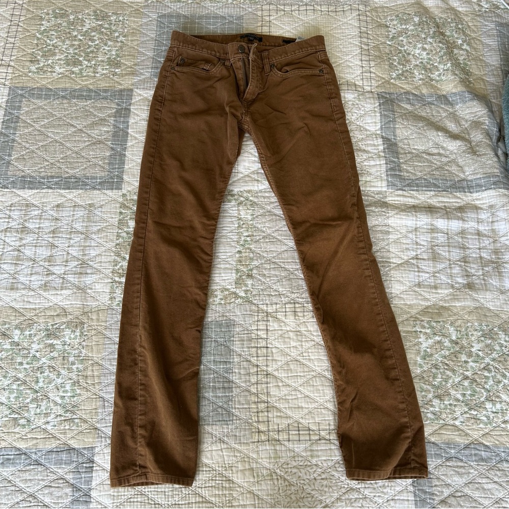 Men’s 30x32 Banana Republic Brown Skinny Fit Soft Cotton Traveler Pants